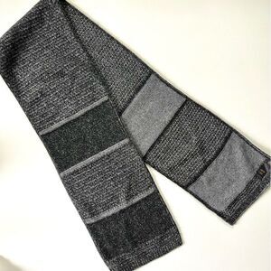 Frye 100% Wool Scarf Grey Black